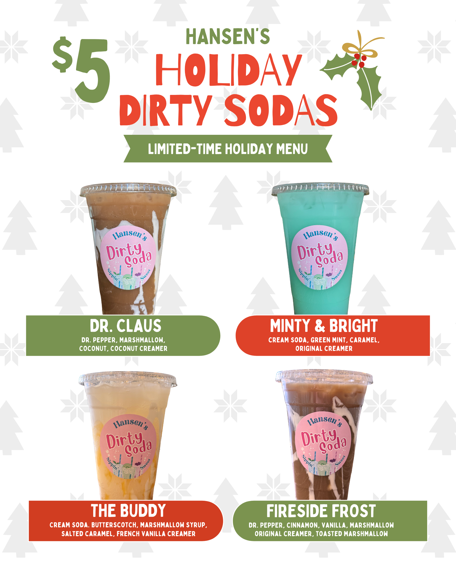 Dirty Soda — Hansen's Ice Cream Parlor